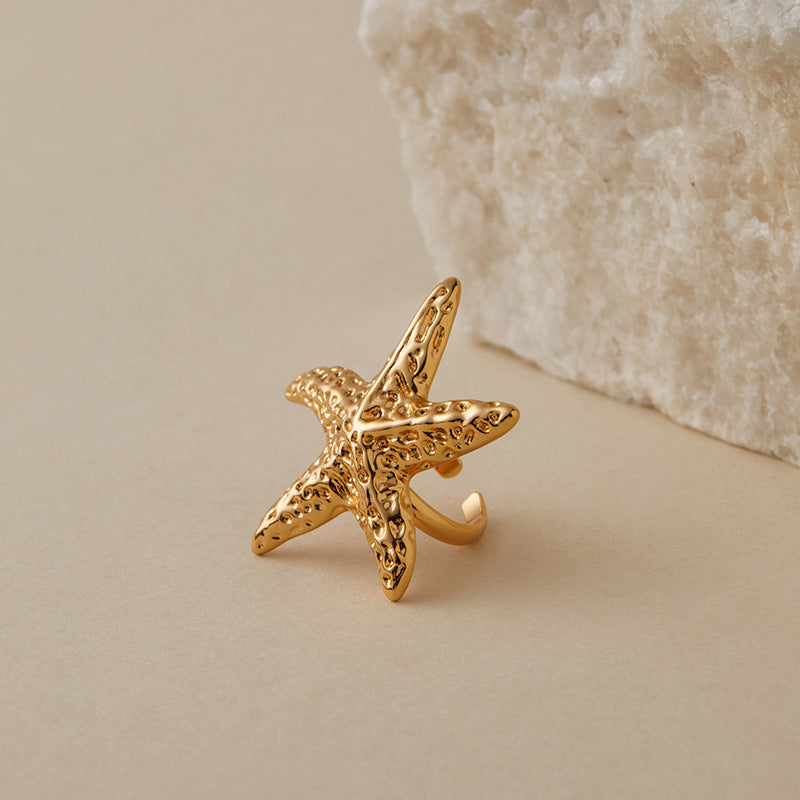 Golden Starfish Ring